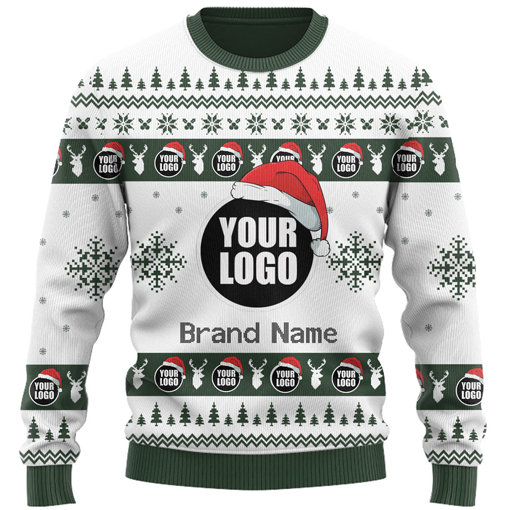 DIY Custom Logo Or Face Holiday Ugly Christmas Sweater 4